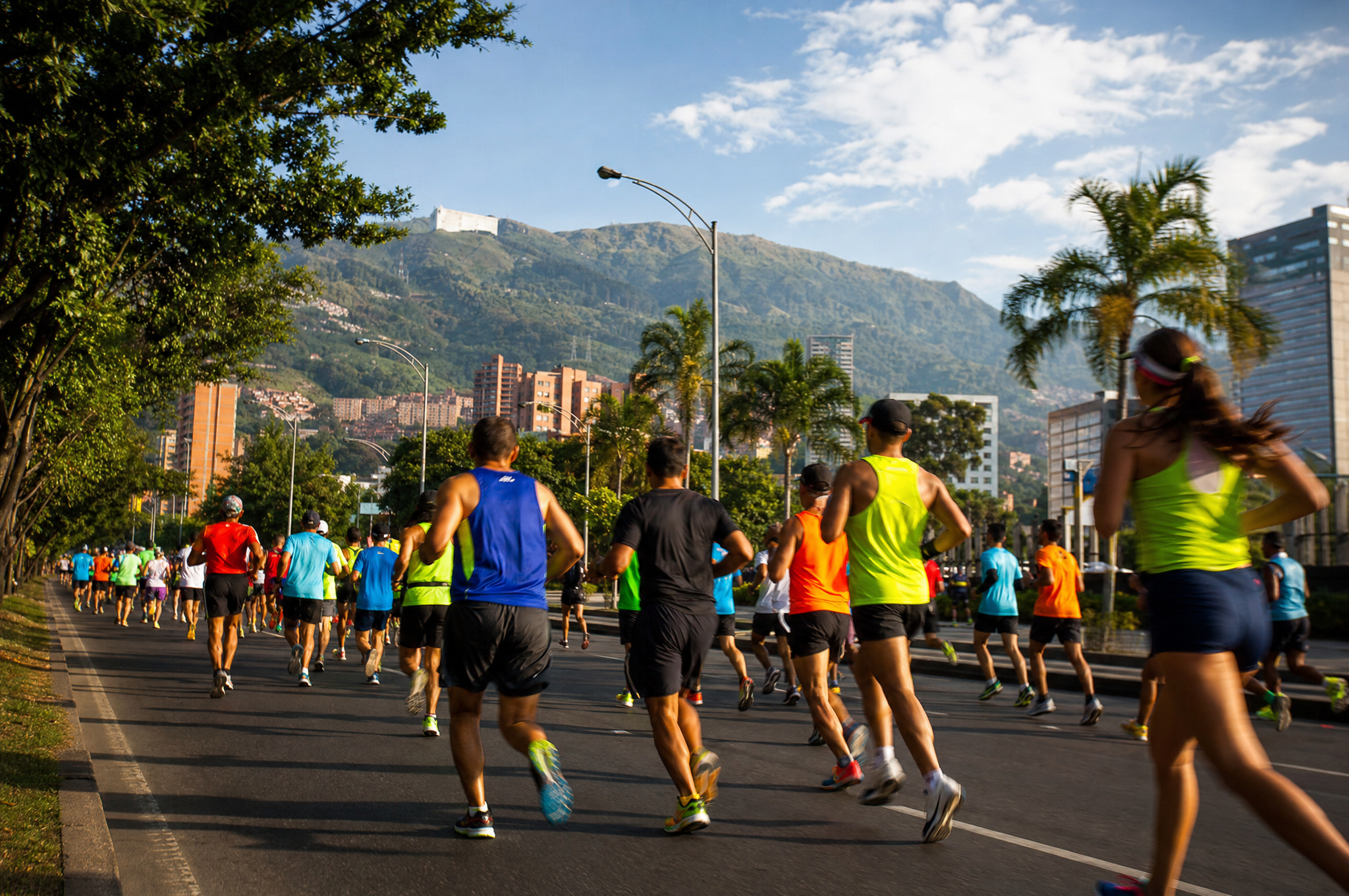 ASICS Golden Run Medellín 2026 event poster