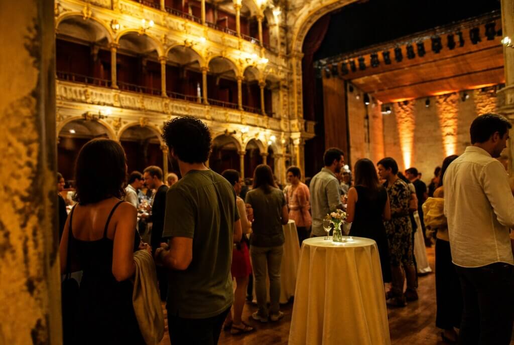 Language Exchange & International Party at Teatro Victoria event poster